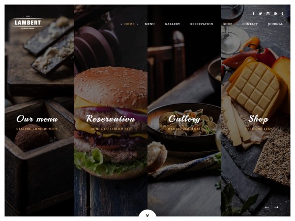 Современные HTML шаблоны для ресторанов