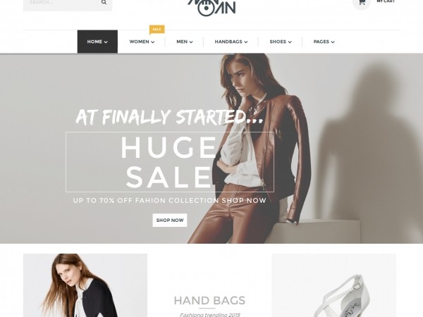 Шаблон сайта для интернет магазина одежды